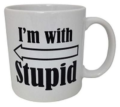 Click to get Im With Stupid Mug