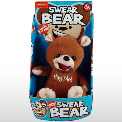 swear bear talking plush