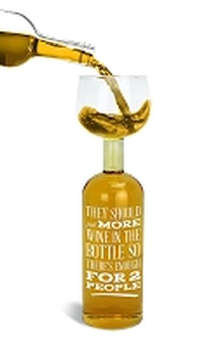 Click to get Wine Bottle Glass Time for One Glass