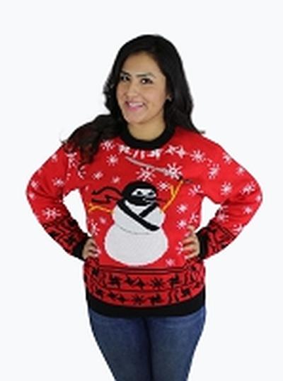 Click to get Ugly Christmas Sweater Ninja Snowman