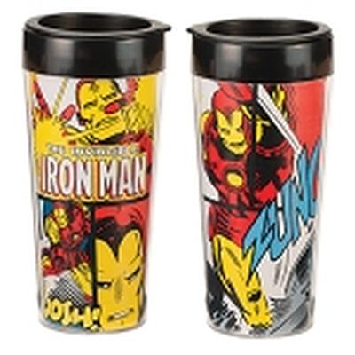 Click to get Marvel Iron Man 16 oz Plastic Travel Mug