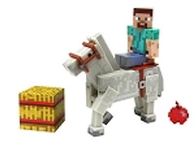 Click to get Minecraft Steve with White Horse 2 Pack