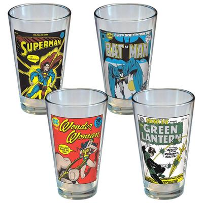Click to get DC Comics Classic Covers Glass Set