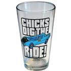 Batman Chicks Dig The Ride Glass