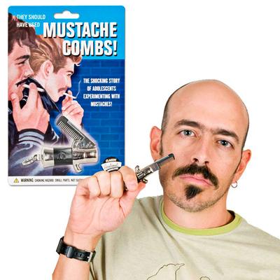 Click to get Switchblade Mustache Comb