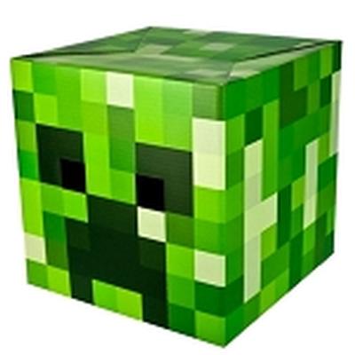 Click to get Minecraft Creeper Box Head Mask