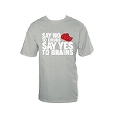 Click to get No Drugs Yes Brains TShirt Gray