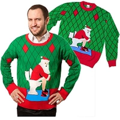 Click to get Ugly Christmas Sweater Toilet Santa