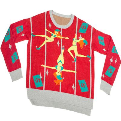 Click to get Knit Ugly Holiday Sweater Pole Dancing Elves