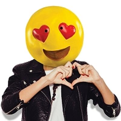 Click to get Heart Eye Emoji Mask