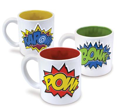 Click to get Pow Bonk Kapow Mug Set 3 PK