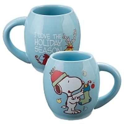Click to get Snoopy Holiday Oval Mug