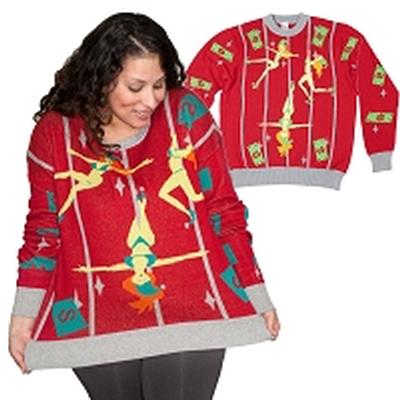 Click to get Ugly Christmas Sweater Pole Dancing Elves