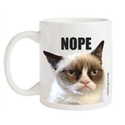 Click to get Grumpy Cat Porcelain Mug Nope