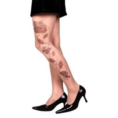 Click to get Tattoo Stocking  Rose Skull