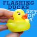 Flashing Rubber Ducks- Set of 4